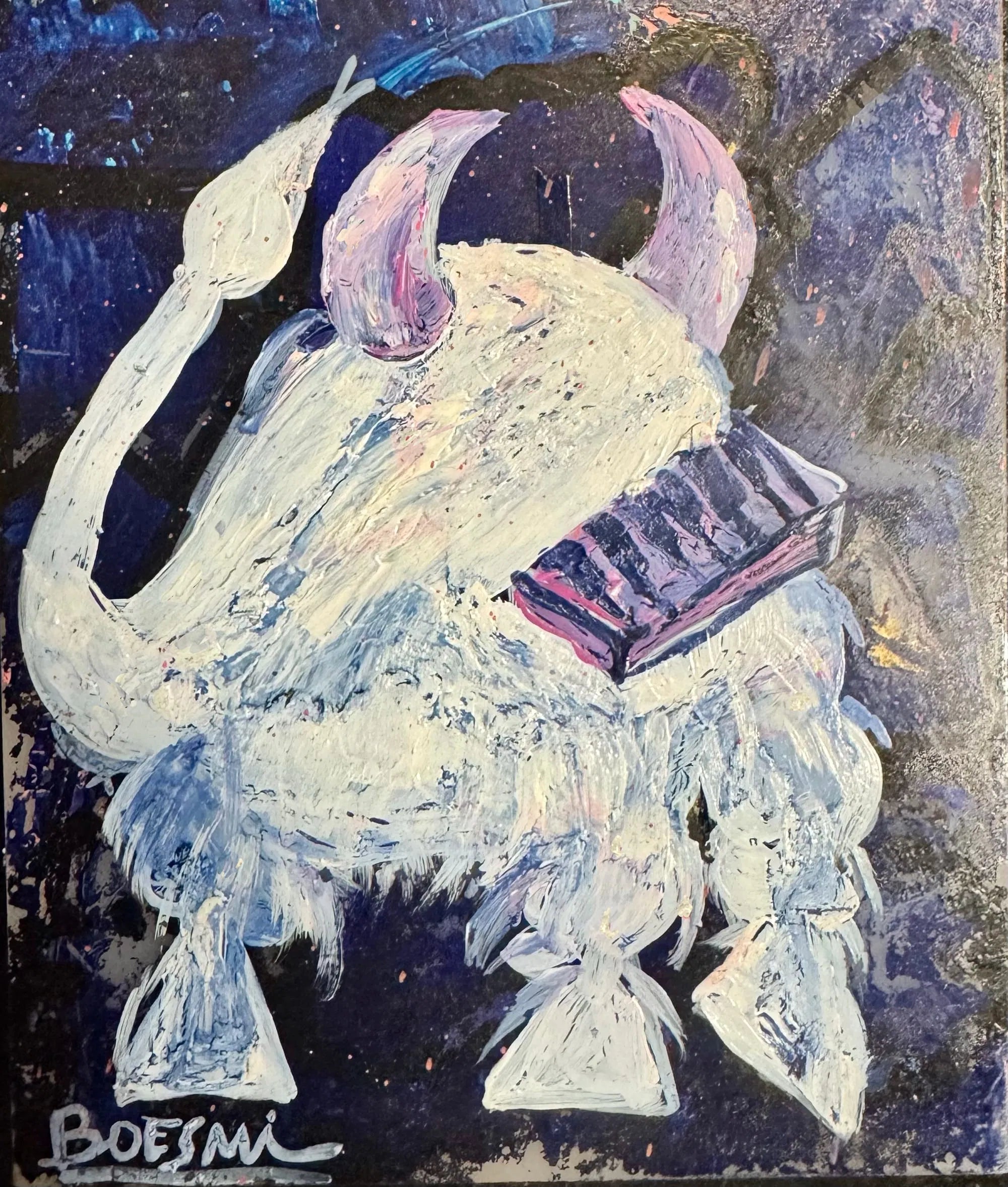 钢琴牛“雪牛”