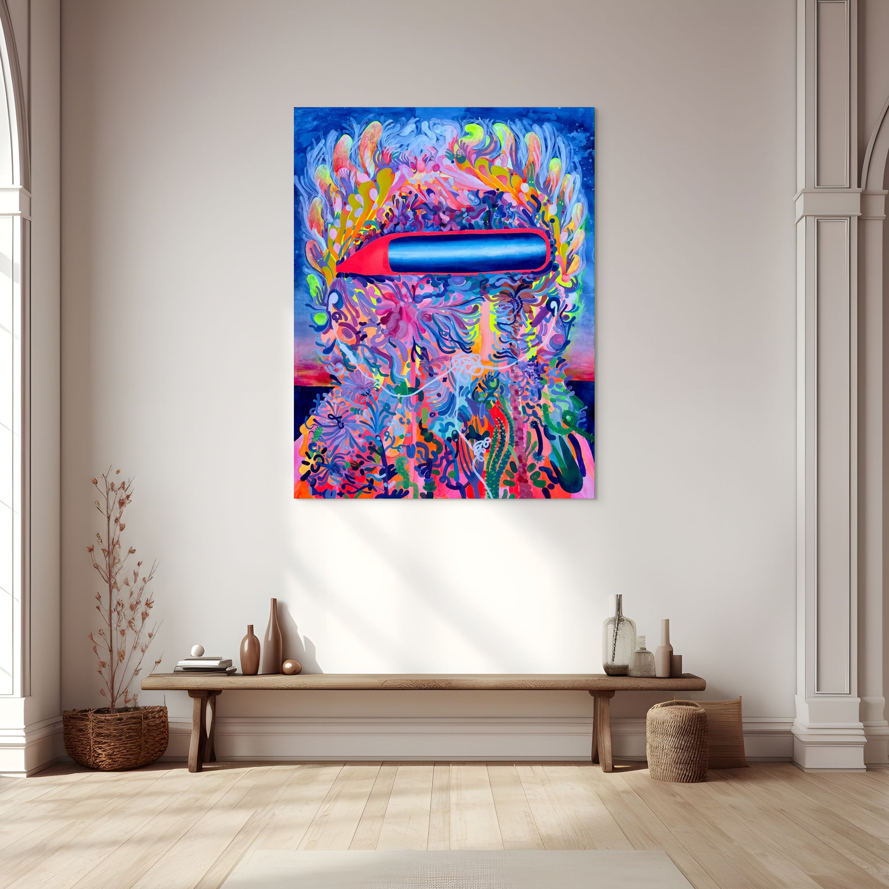 Gafas de realidad híbrida y traje climático (2023)